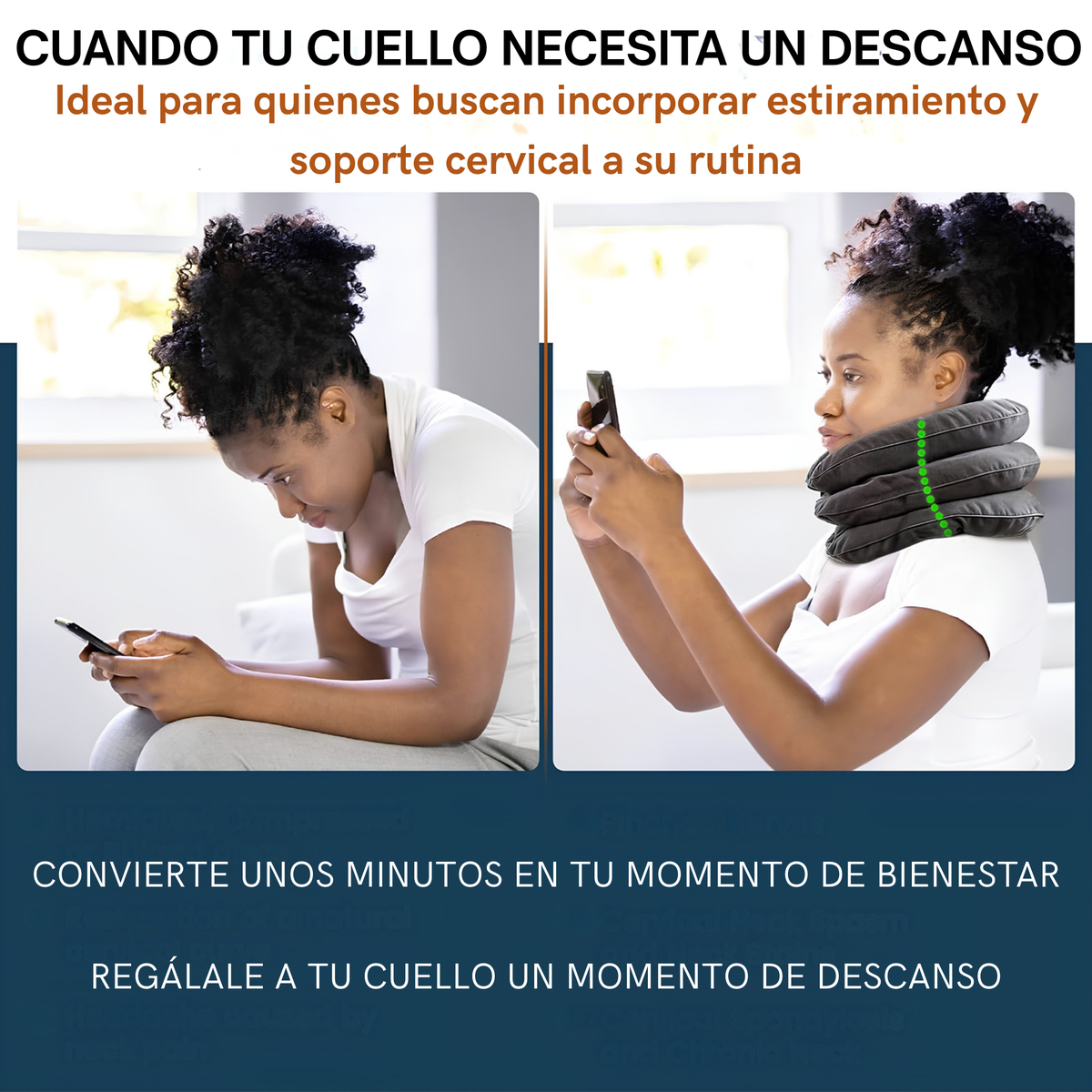 Soporte Cervical de Tracción Inflable Portátil
