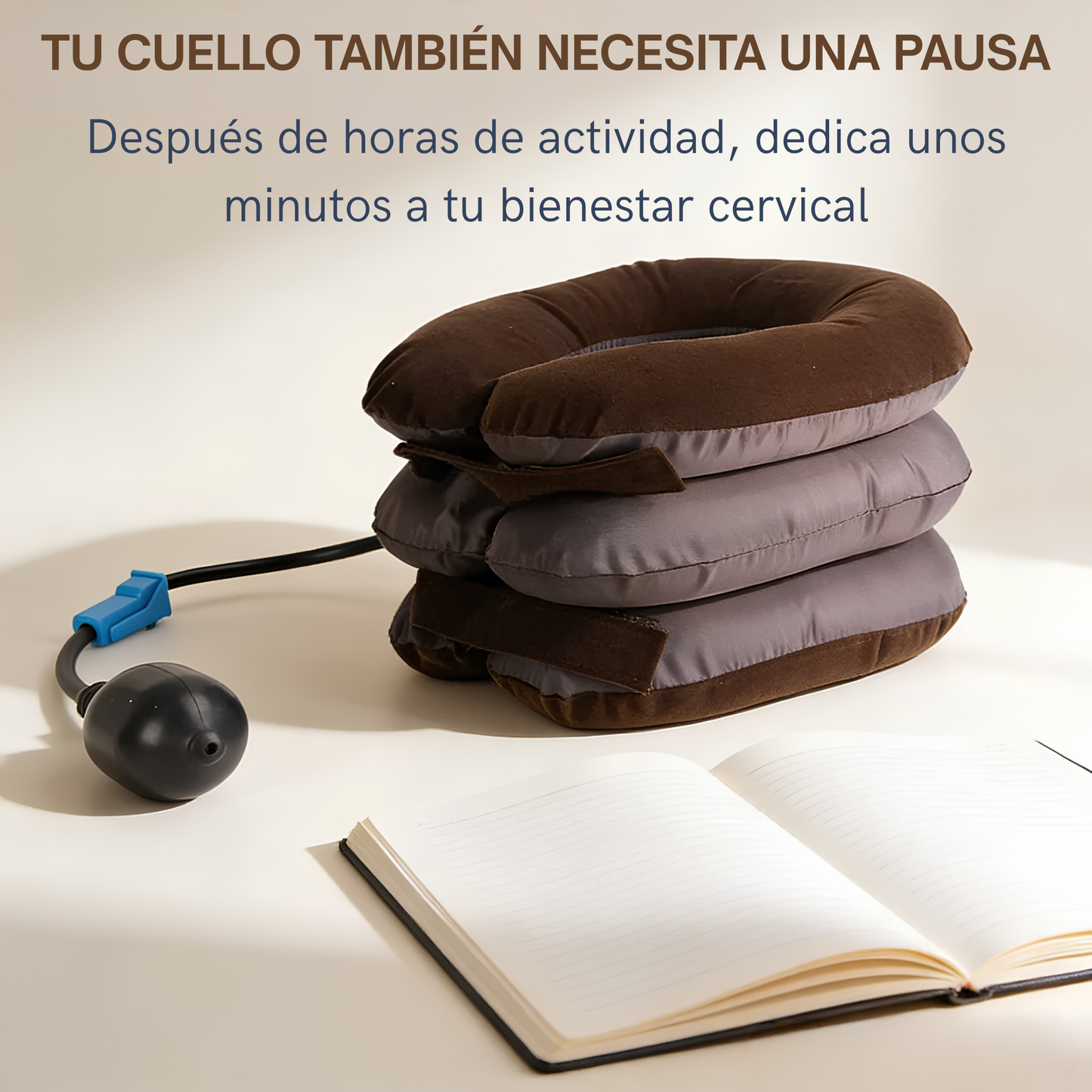 Soporte Cervical de Tracción Inflable Portátil
