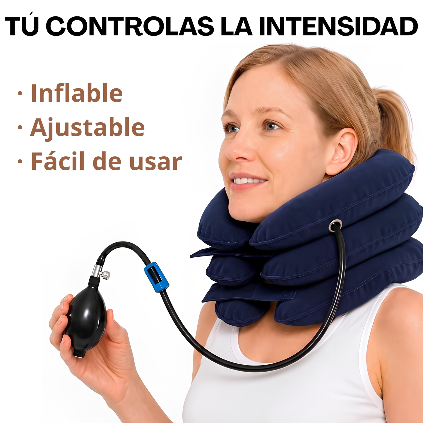 Soporte Cervical de Tracción Inflable Portátil